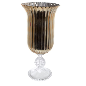 40cm Gold Crystal Vase hire Sydney