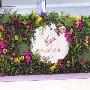 Virgin Flower Wall hire Sydney