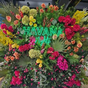Tropicana Flower Wall hire Sydney