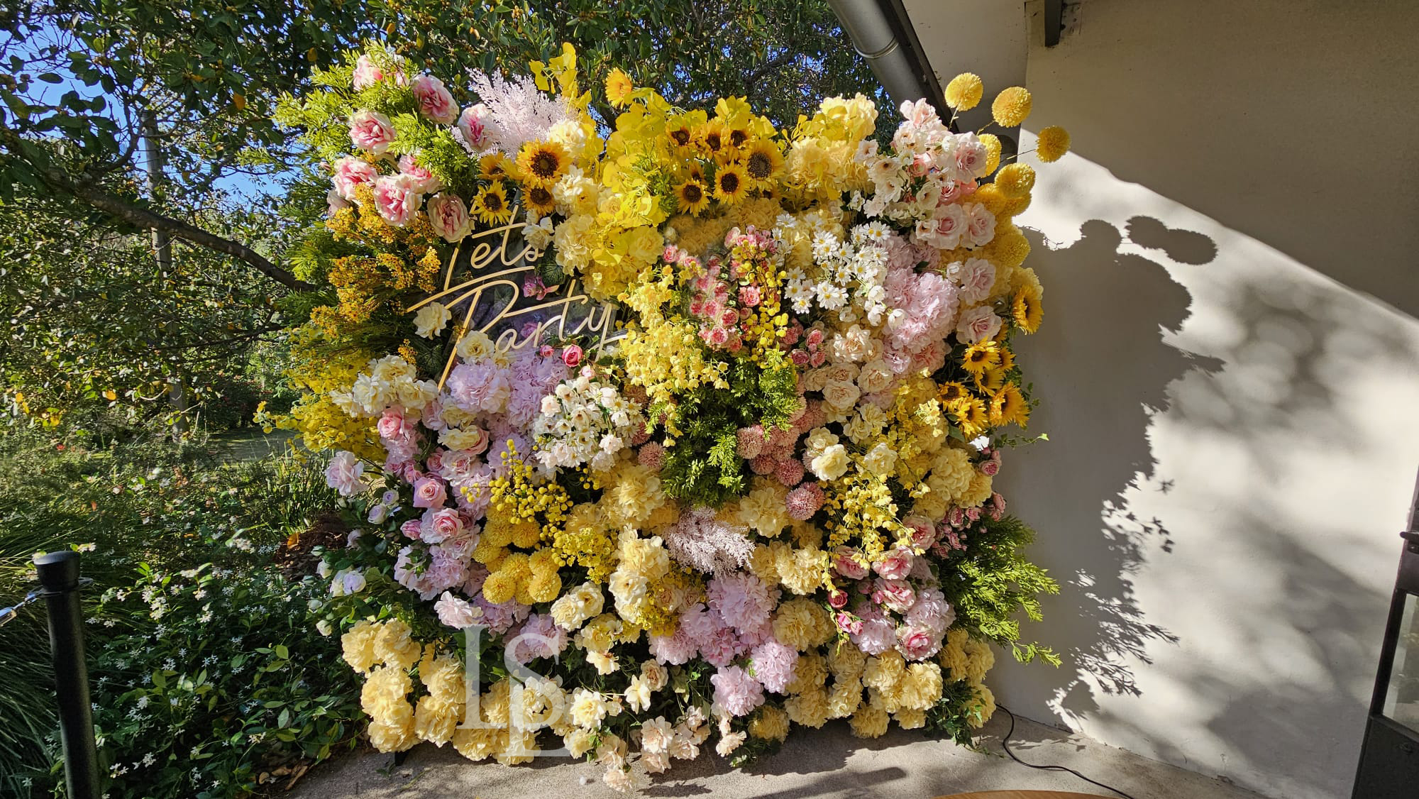Sunrise Flower Wall hire Sydney