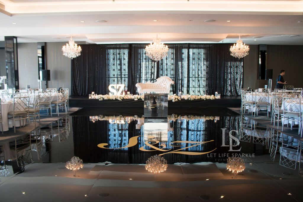 Black Seamless Dance Floor hire Sydney