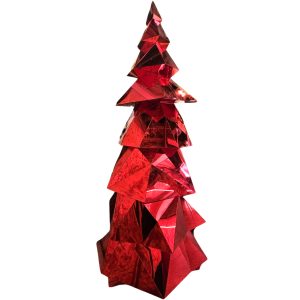 2m Red Mirrored Tree hire Sydney