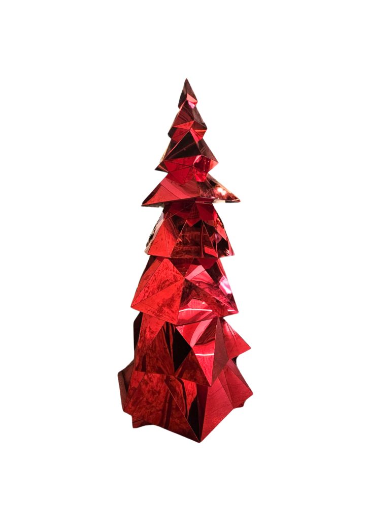 2m Red Mirrored Tree hire Sydney