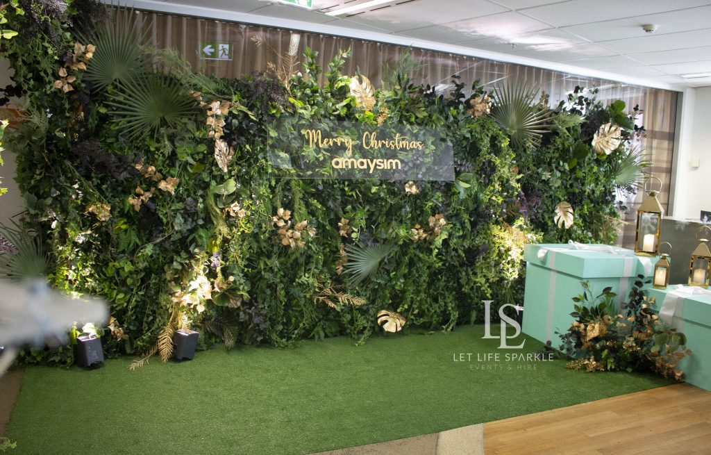 Amaysim Foliage Wall hire Sydney