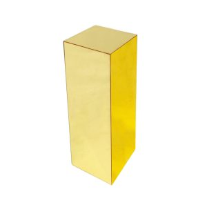 90cm Gold Mirrored Plinth