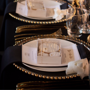 Gold Beaded Charger Plate hire Sydney