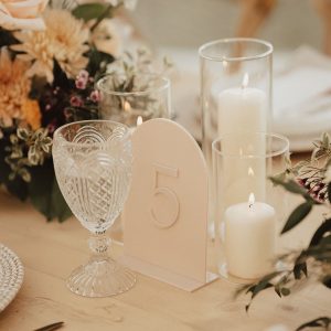 Ivory Table Number hire Sydney