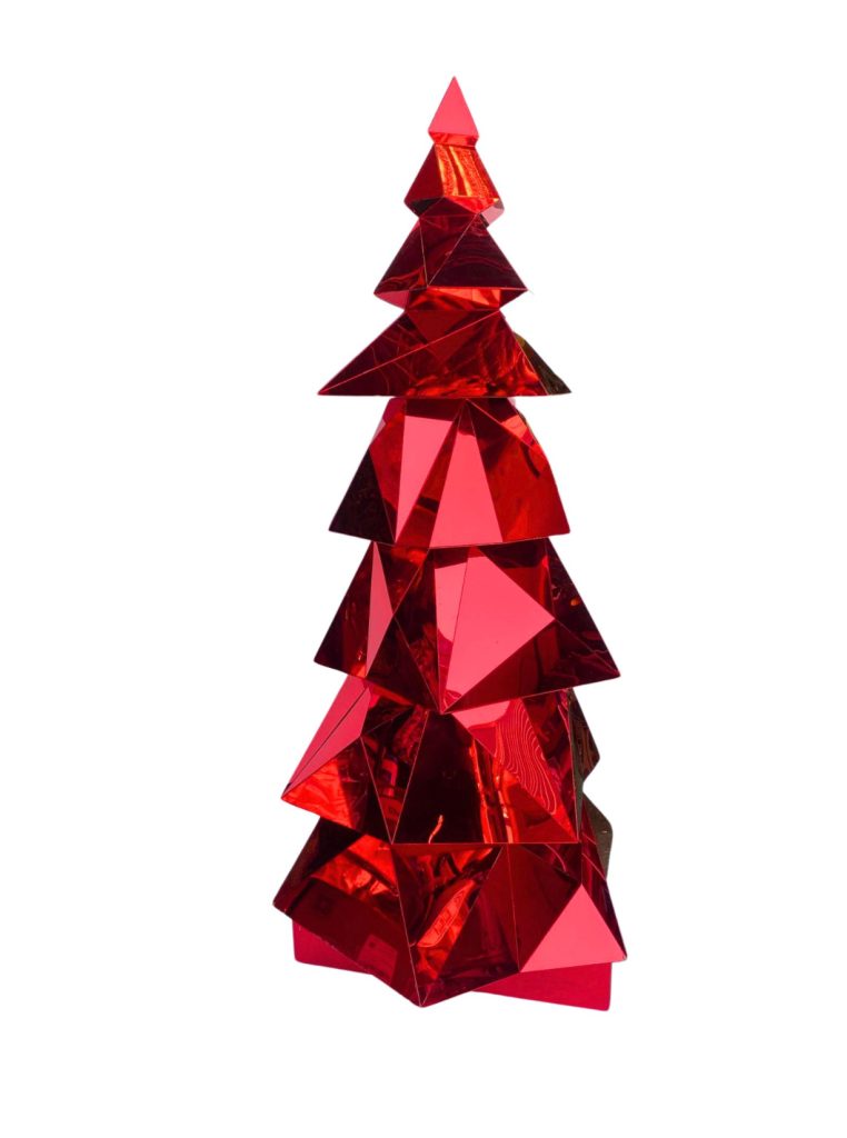 1.5m Red Mirrored Tree hire Sydney