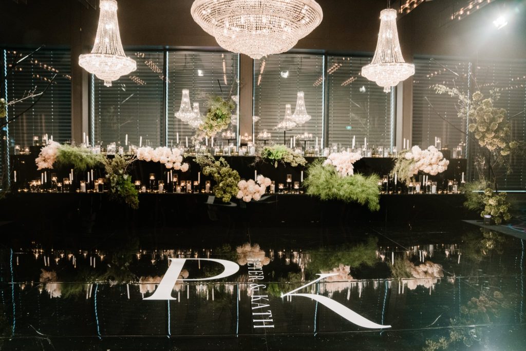 Black Gloss Bridal Table hire Sydney