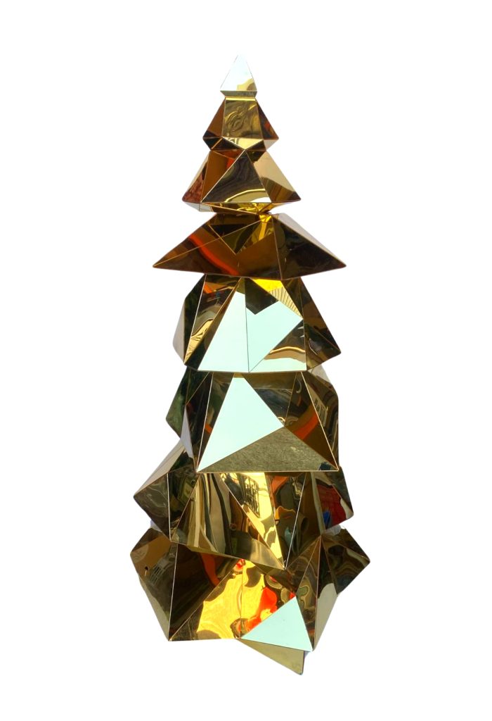 2m Gold Mirrored Tree hire Sydney
