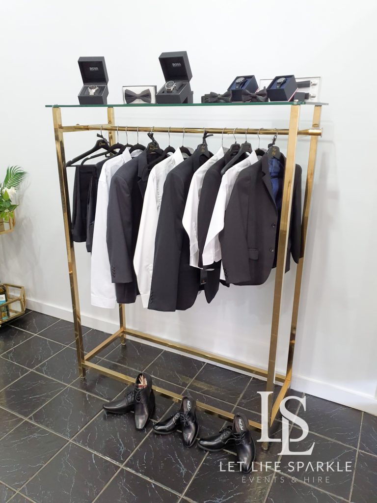 Andy Gold Rack + Shelf hire Sydney