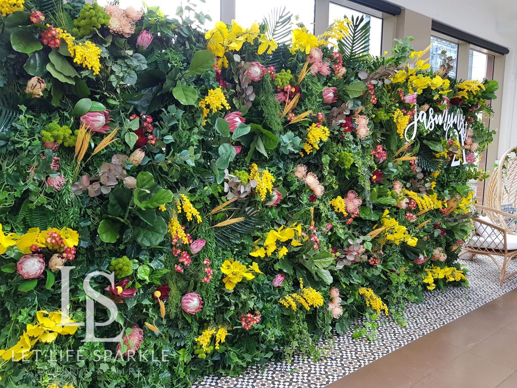 Aussie Native Wall hire Sydney
