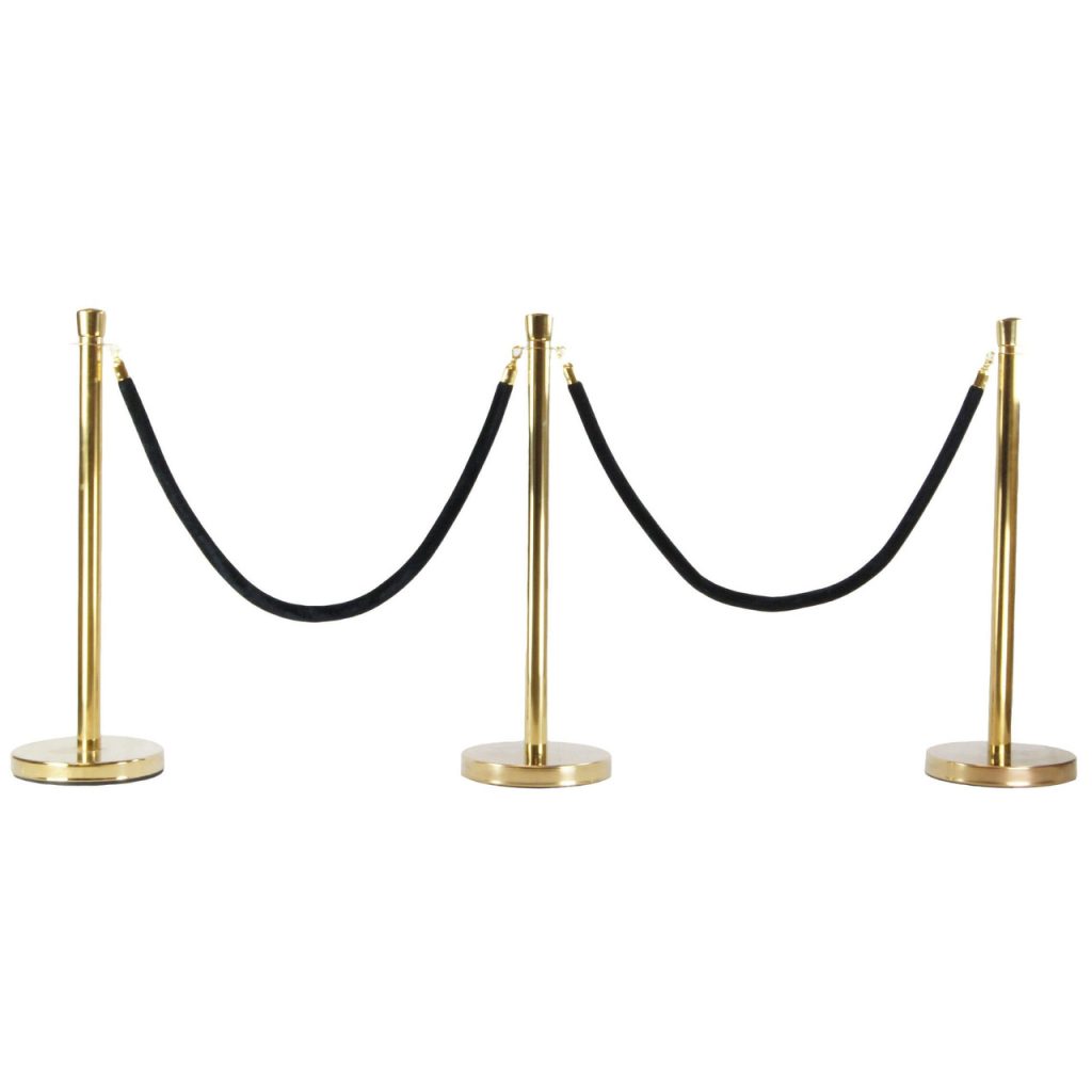 Gold and Black Bollard Set hire Sydney