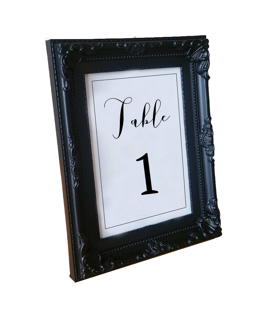 Black Ornate Table No. hire Sydney