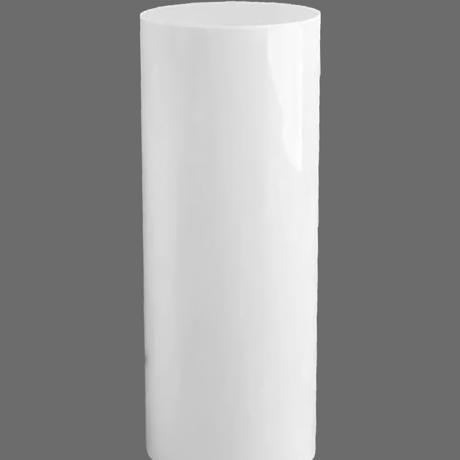 100cm White Acrylic Round Plinth