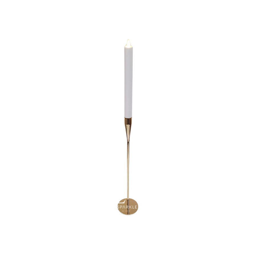 37cm Gold Cleo Candle Stick