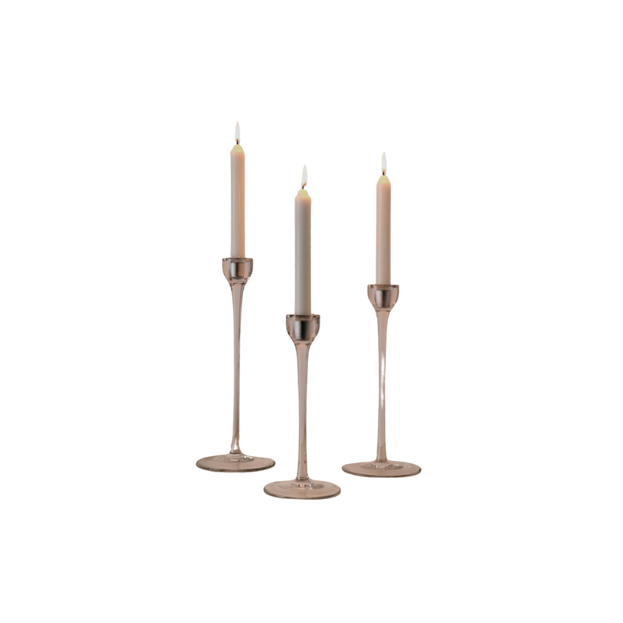 Andy Clear Candlesticks