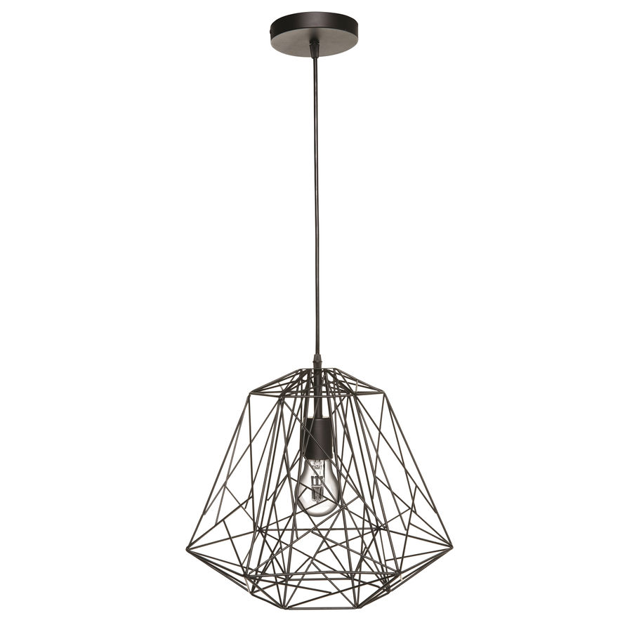 Black Geo Pendant Light