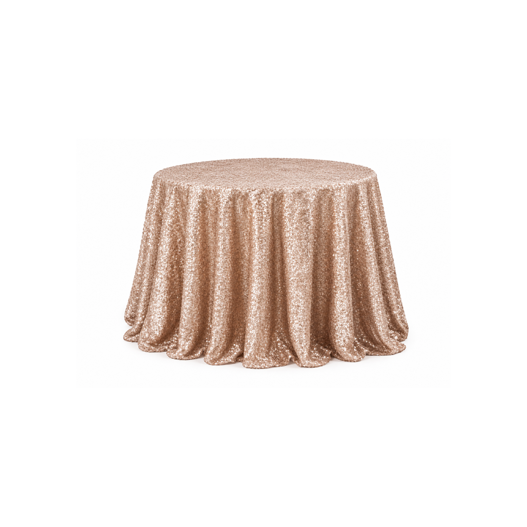 108″ Champagne Rose Overlay